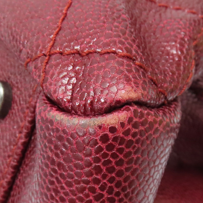 紅色 荔枝紋 牛皮 肩背包【CHANEL 香奈兒】-16