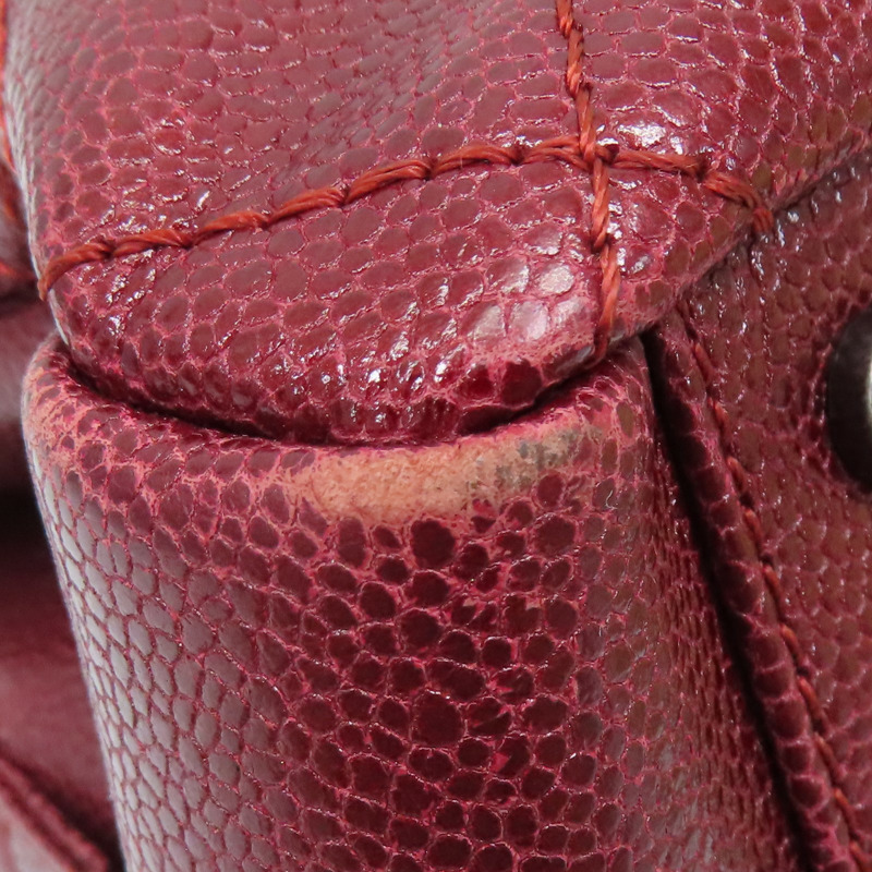 紅色 荔枝紋 牛皮 肩背包【CHANEL 香奈兒】-17