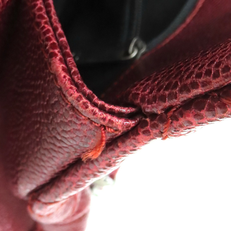 紅色 荔枝紋 牛皮 肩背包【CHANEL 香奈兒】-19