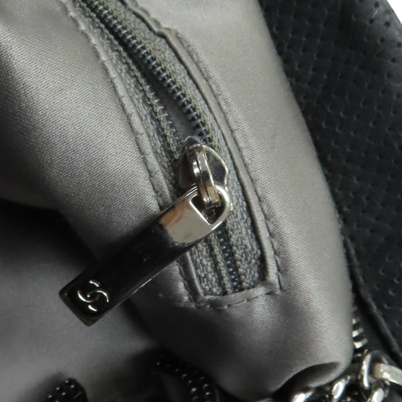 黑色 牛皮 銀鍊 肩背包【CHANEL 香奈兒】-11