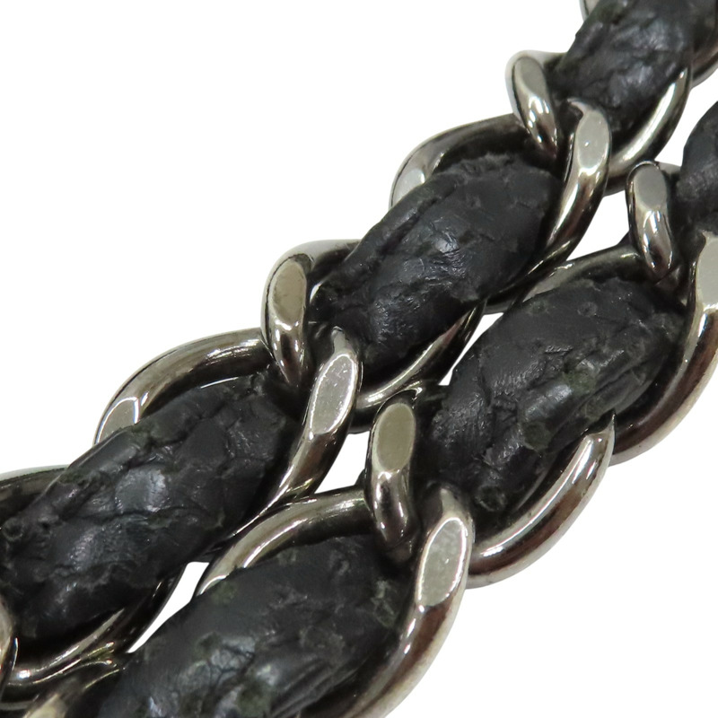 黑色 牛皮 銀鍊 肩背包【CHANEL 香奈兒】-19