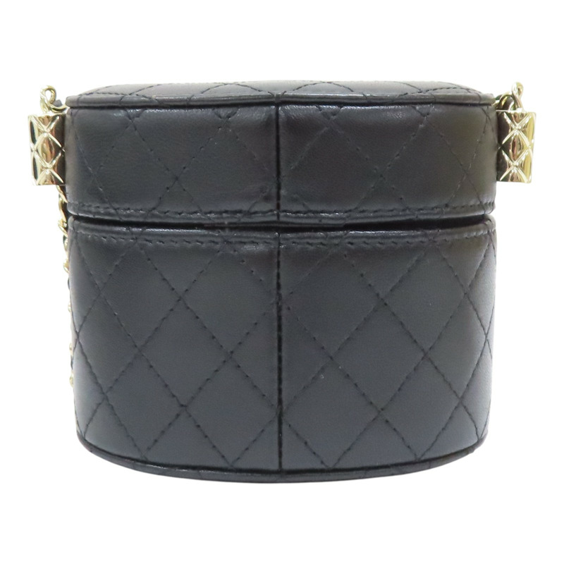 黑色 牛皮 Mini Vanity Coco Mark Patent 肩背包 AP1616【CHANEL 香奈兒】 AP1616-1