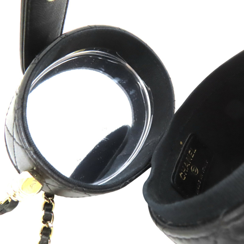 黑色 牛皮 Mini Vanity Coco Mark Patent 肩背包 AP1616【CHANEL 香奈兒】 AP1616-5