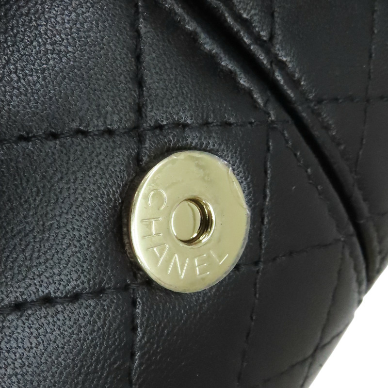 黑色 牛皮 Mini Vanity Coco Mark Patent 肩背包 AP1616【CHANEL 香奈兒】 AP1616-10