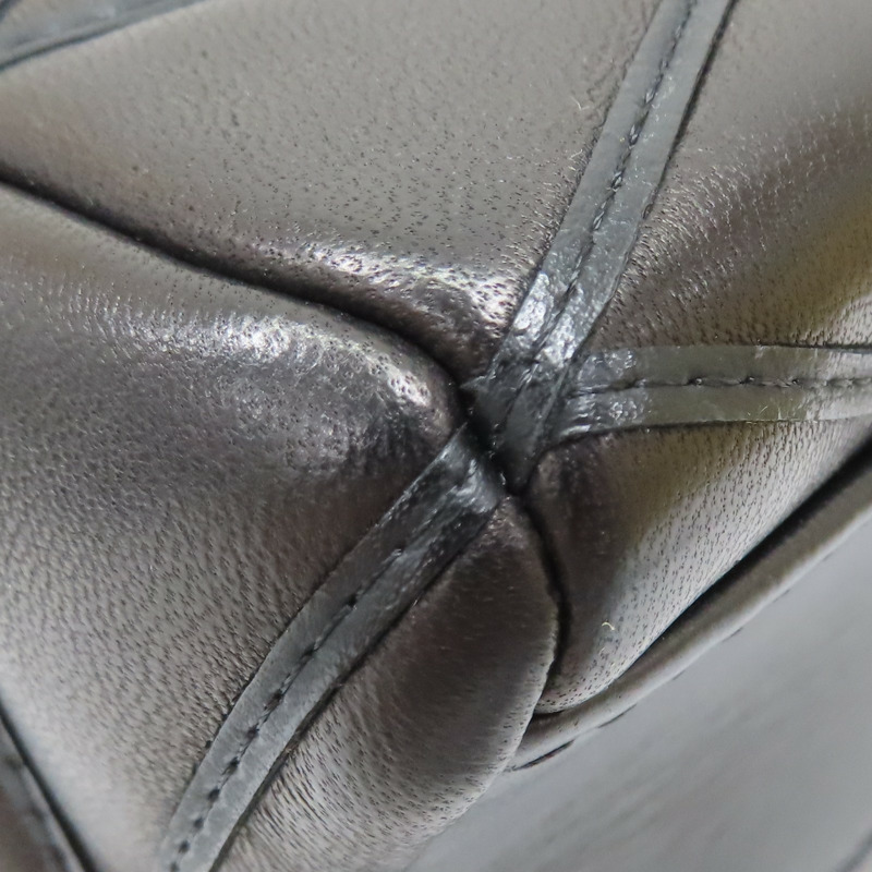 黑色 羊皮 GO-14 bag 鍊帶 銀扣 肩背包【LOUIS VUITTON LV 路易威登】 M50298-16