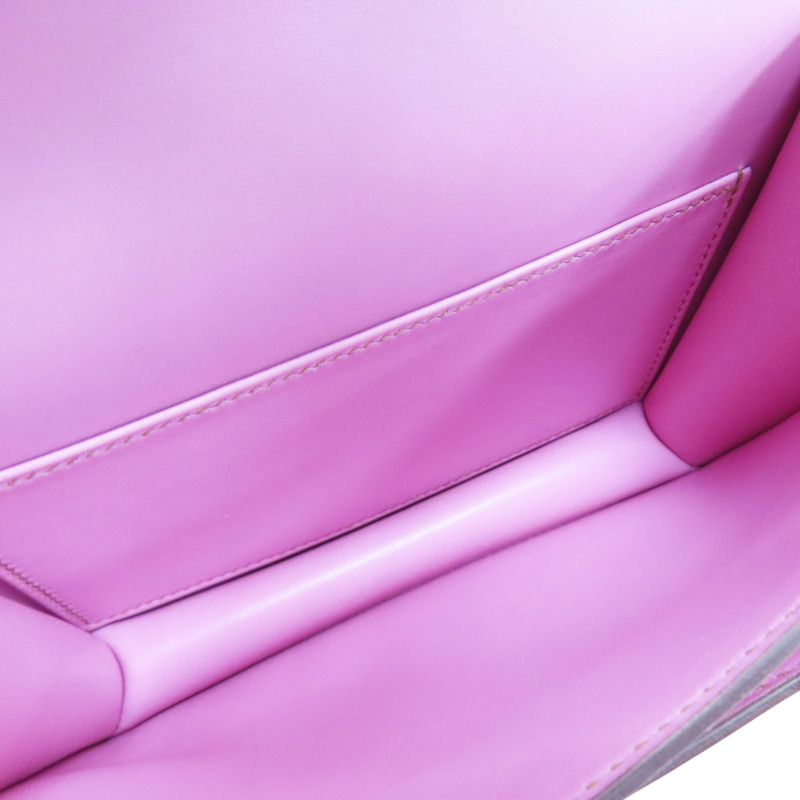 櫻花粉 Epsom牛皮 Constance 19 肩背包 Z刻 銀釦【HERMES 愛馬仕】-4