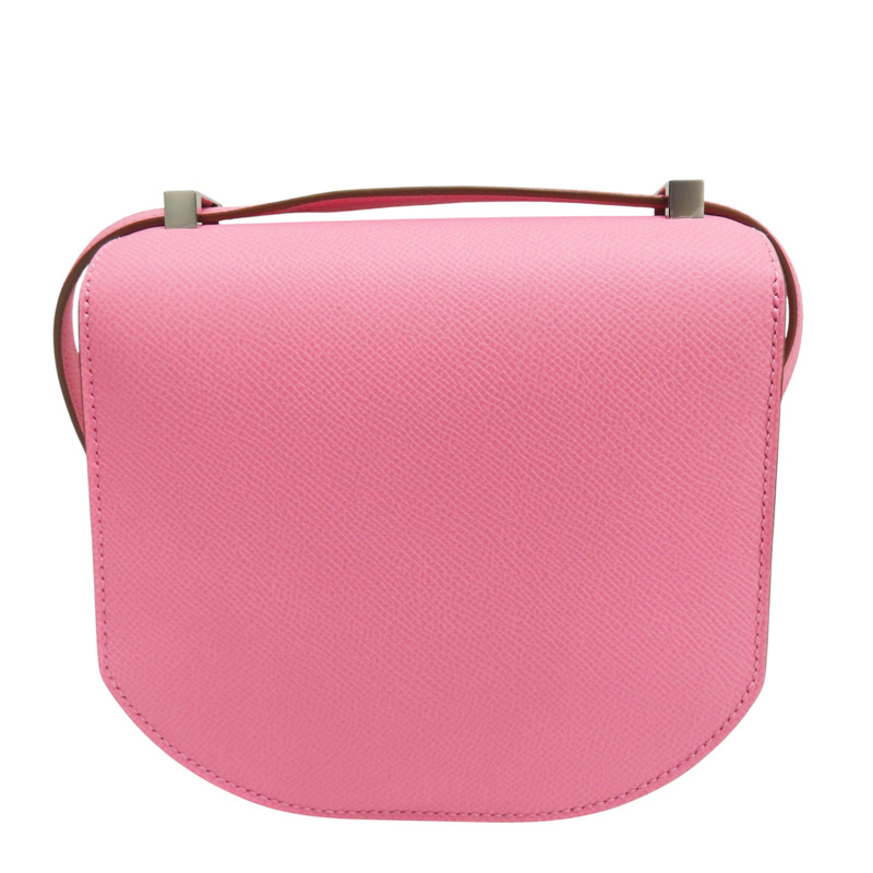 奶昔粉 Epsom牛皮 Mosaique 17 肩背包 銀釦 Y刻【HERMES 愛馬仕】-1