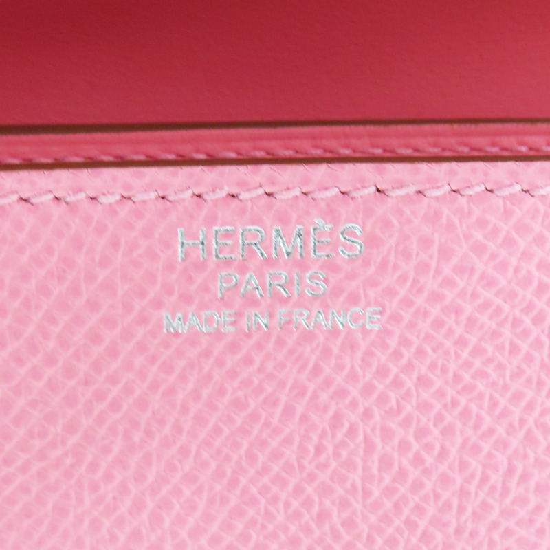 奶昔粉 Epsom牛皮 Mosaique 17 肩背包 銀釦 Y刻【HERMES 愛馬仕】-5