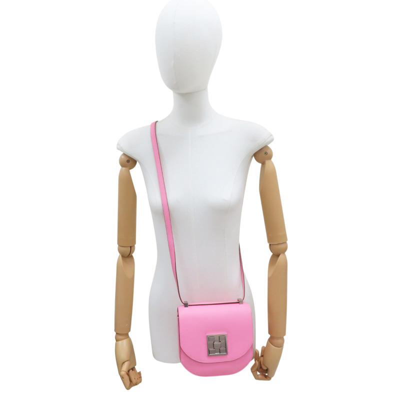 奶昔粉 Epsom牛皮 Mosaique 17 肩背包 銀釦 Y刻【HERMES 愛馬仕】-7