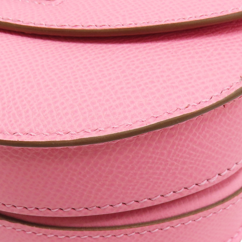 奶昔粉 Epsom牛皮 Mosaique 17 肩背包 銀釦 Y刻【HERMES 愛馬仕】-10