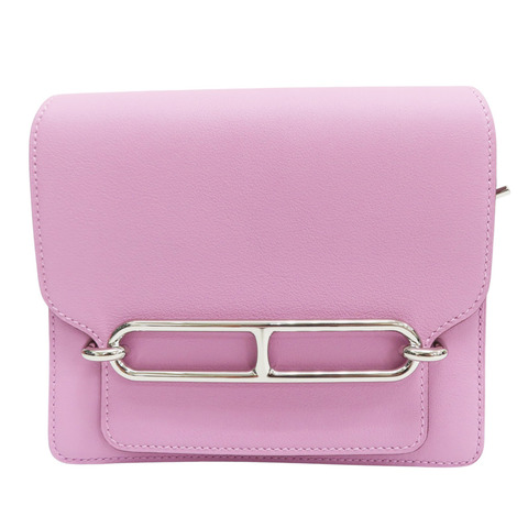 錦葵紫 Swift牛皮 Roulis mini 肩背包 Z刻 銀釦【HERMES 愛馬仕】