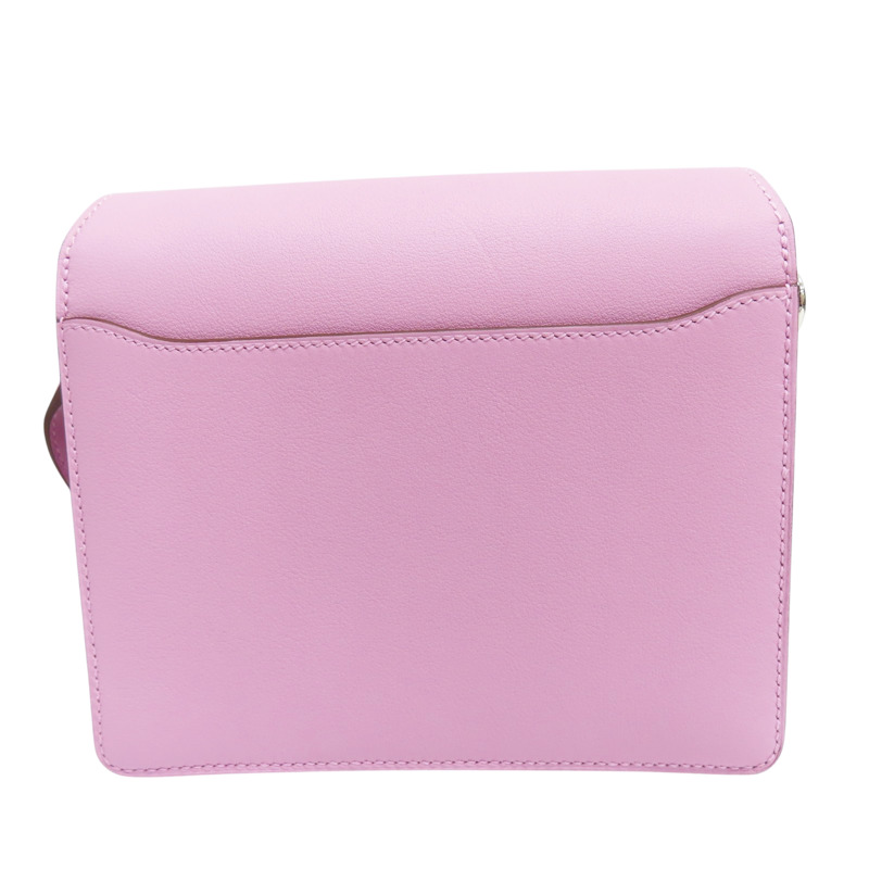 錦葵紫 Swift牛皮 Roulis mini 肩背包 Z刻 銀釦【HERMES 愛馬仕】-1