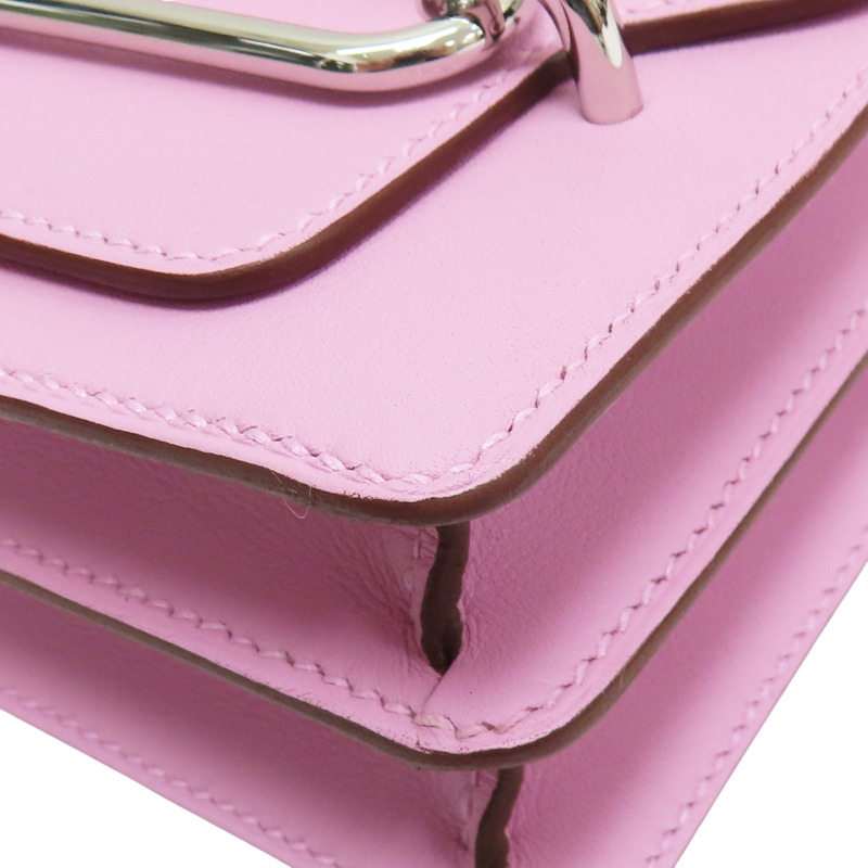 錦葵紫 Swift牛皮 Roulis mini 肩背包 Z刻 銀釦【HERMES 愛馬仕】-9