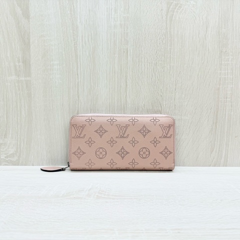 LV粉色牛皮洞洞Mahina Zippy拉鍊長夾/M61868