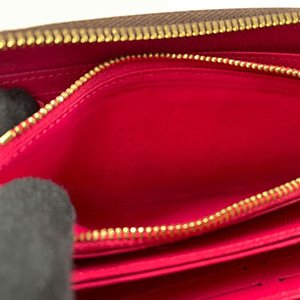 ＊奢華大道國際精品＊【L3302】LV原花/桃粉色限量長頸鹿ZIPPY ㄇ字拉鍊長夾 M62085 0 直購-9