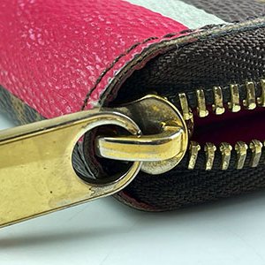 ＊奢華大道國際精品＊【L3302】LV原花/桃粉色限量長頸鹿ZIPPY ㄇ字拉鍊長夾 M62085 0 直購-12