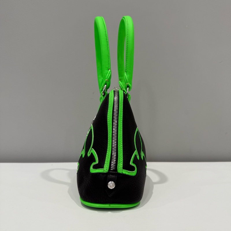 Chrome Hearts 克羅心 黑綠貝殼包-3