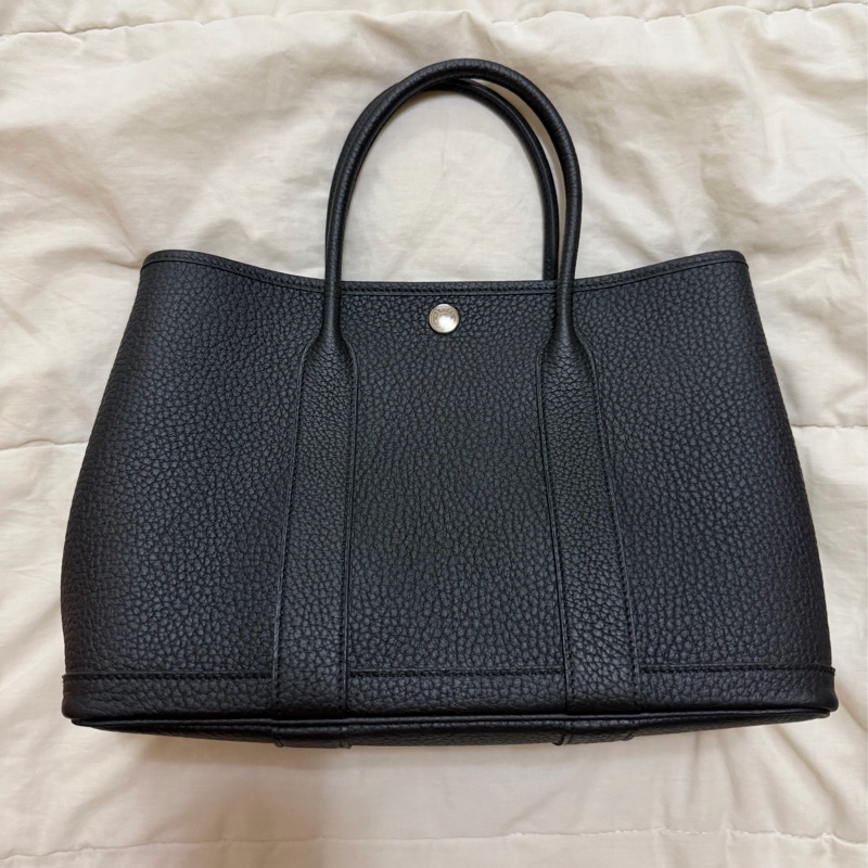 愛馬仕 Hermes Garden party 30 黑色-0