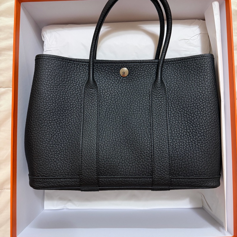 愛馬仕 Hermes Garden party 30 黑色-6
