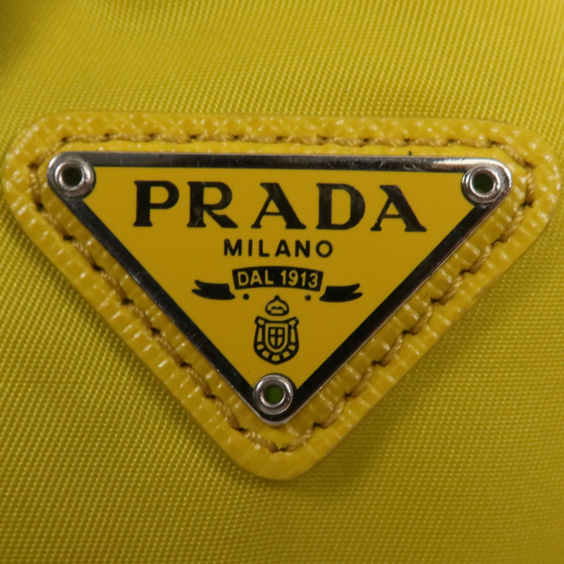 PRADA 尼龍Clutch Bag銀扣手拿包-11