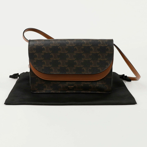 CELINE 10D852CG9 肩帶皮夾式斜背包