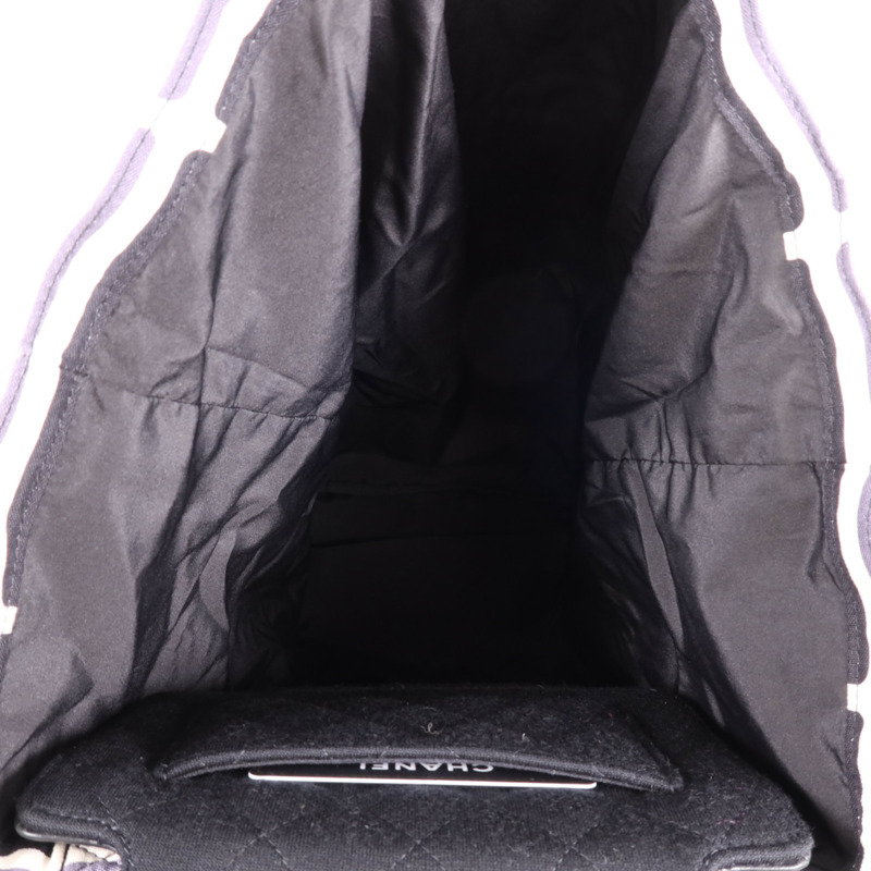 CHANEL 帆布Tote Bag銀扣手挽袋-4