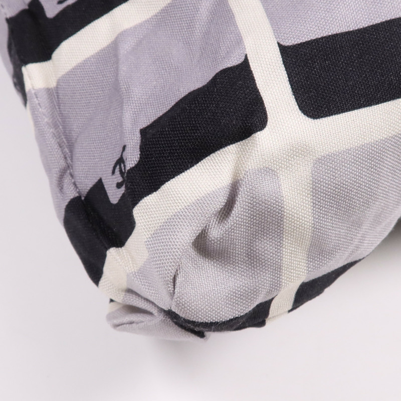 CHANEL 帆布Tote Bag銀扣手挽袋-11