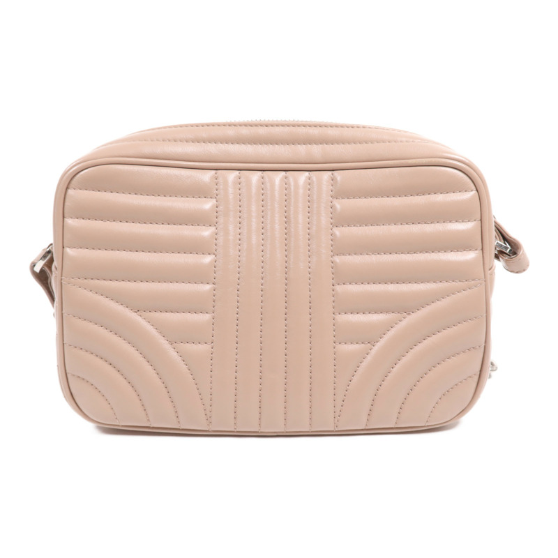 PRADA 牛皮皮革Shoulder Bag銀扣肩背袋-1