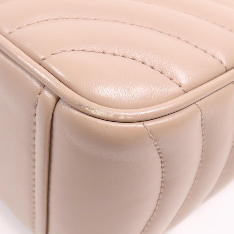 PRADA 牛皮皮革Shoulder Bag銀扣肩背袋-9