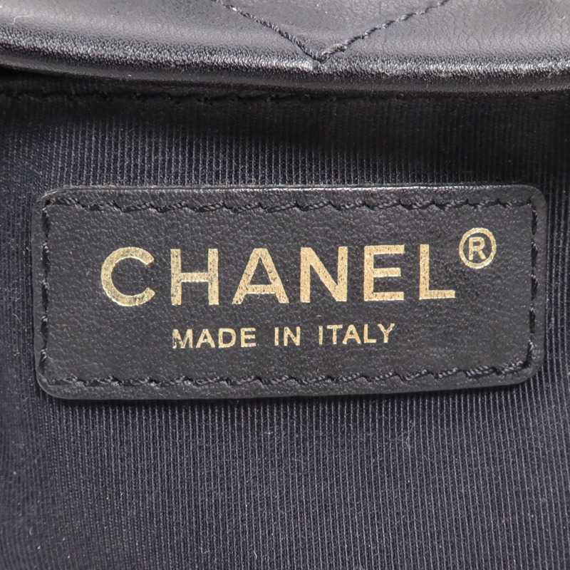 CHANEL 牛皮皮革Chain Shoulder Bag金扣鏈帶肩背袋-5