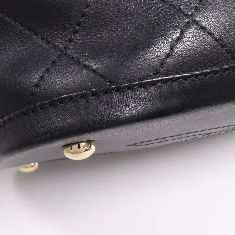 CHANEL 牛皮皮革Chain Shoulder Bag金扣鏈帶肩背袋-12