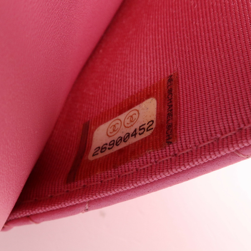 CHANEL 羊皮皮革WOC Wallet On Chain銀扣鏈帶肩背袋-12