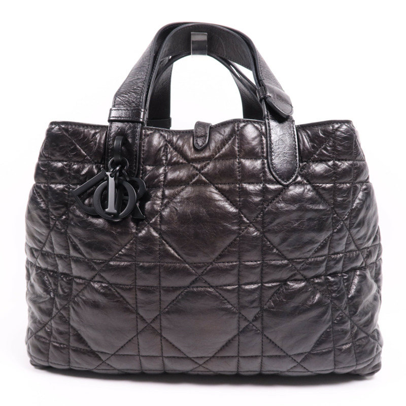 Dior 牛皮皮革Toujours Medium金扣手挽袋-0