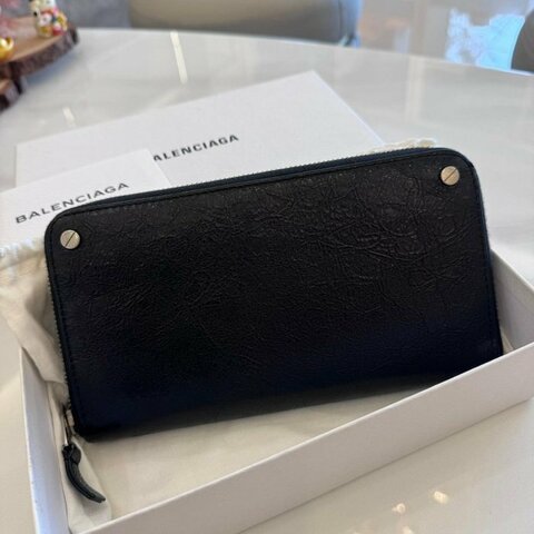 *SHIHNA名牌精品*BALENCIAGA 經典男款 牛皮長夾