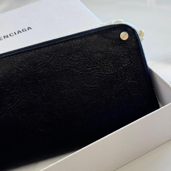 *SHIHNA名牌精品*BALENCIAGA 經典男款 牛皮長夾-2