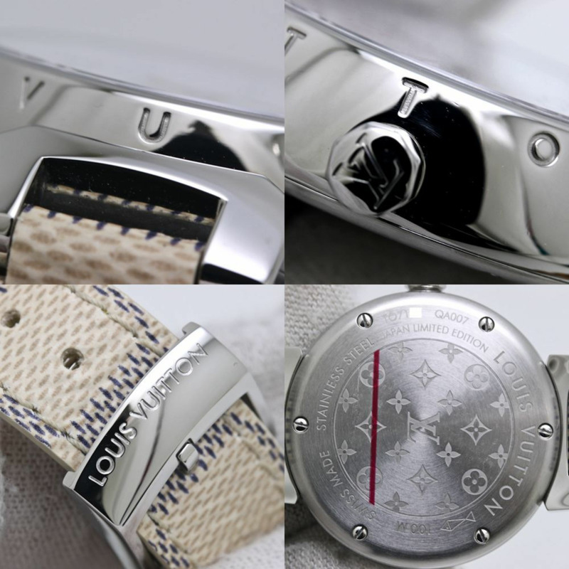 路易威登 Tambour PM Azur 28mm QA007Z 日本限定款女錶 40162-6