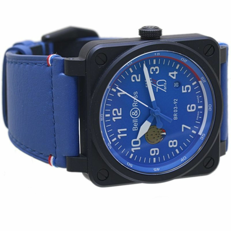 Bell & Ross BR-03 法國巡邏兵 70 週年紀念手錶 BR0392-PAF7-CE SCA BR03-92-CBL 男士 40151-5