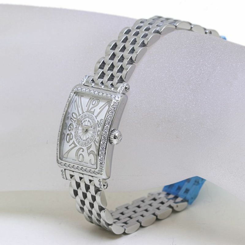 弗蘭克·穆勒 (FRANCK MULLER) 長島系列 Petite Relief 鑽石 802 REL D 1R AC 女士腕錶，不銹鋼 40160-1