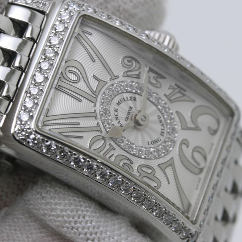 弗蘭克·穆勒 (FRANCK MULLER) 長島系列 Petite Relief 鑽石 802 REL D 1R AC 女士腕錶，不銹鋼 40160-4