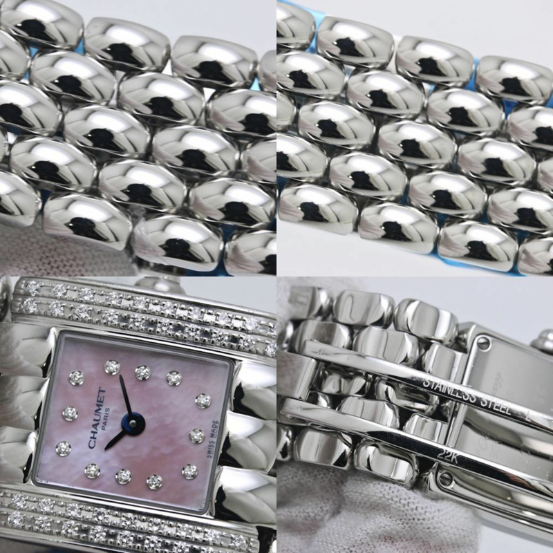 尚美 (Chaumet) Kaysis 雙鑽錶盤 099356-061 女士不鏽鋼腕錶 40173-7