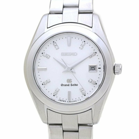 精工 Grand Seiko STGF073 4J52-0AB0 白色錶殼鑲鑽女錶 不鏽鋼 40158