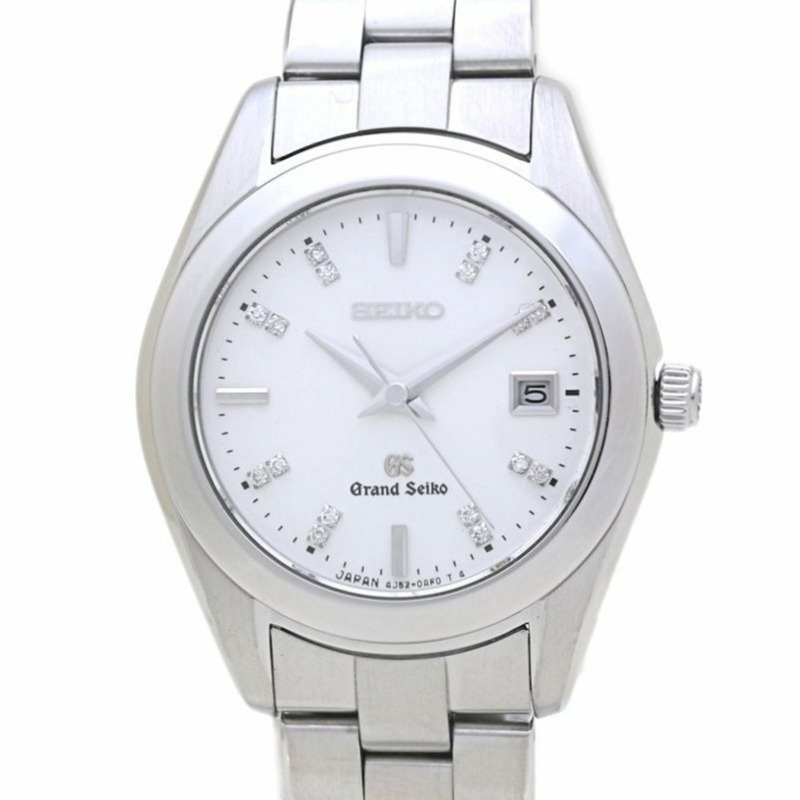 精工 Grand Seiko STGF073 4J52-0AB0 白色錶殼鑲鑽女錶 不鏽鋼 40158-0