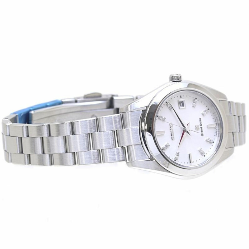精工 Grand Seiko STGF073 4J52-0AB0 白色錶殼鑲鑽女錶 不鏽鋼 40158-3