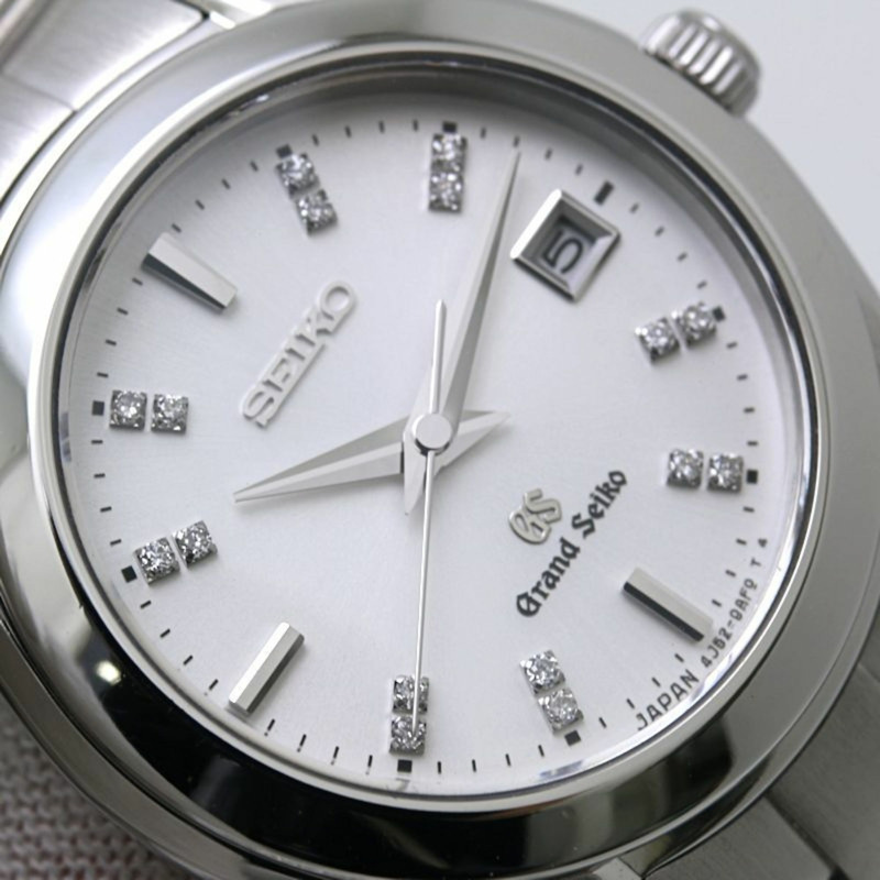 精工 Grand Seiko STGF073 4J52-0AB0 白色錶殼鑲鑽女錶 不鏽鋼 40158-4