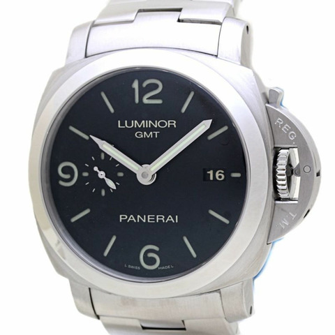 沛納海 Luminor 1950 3 日動力保存 GMT PAM00329 男士腕錶，不鏽鋼材質，40179