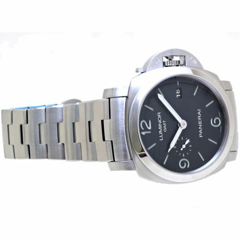 沛納海 Luminor 1950 3 日動力保存 GMT PAM00329 男士腕錶，不鏽鋼材質，40179-3