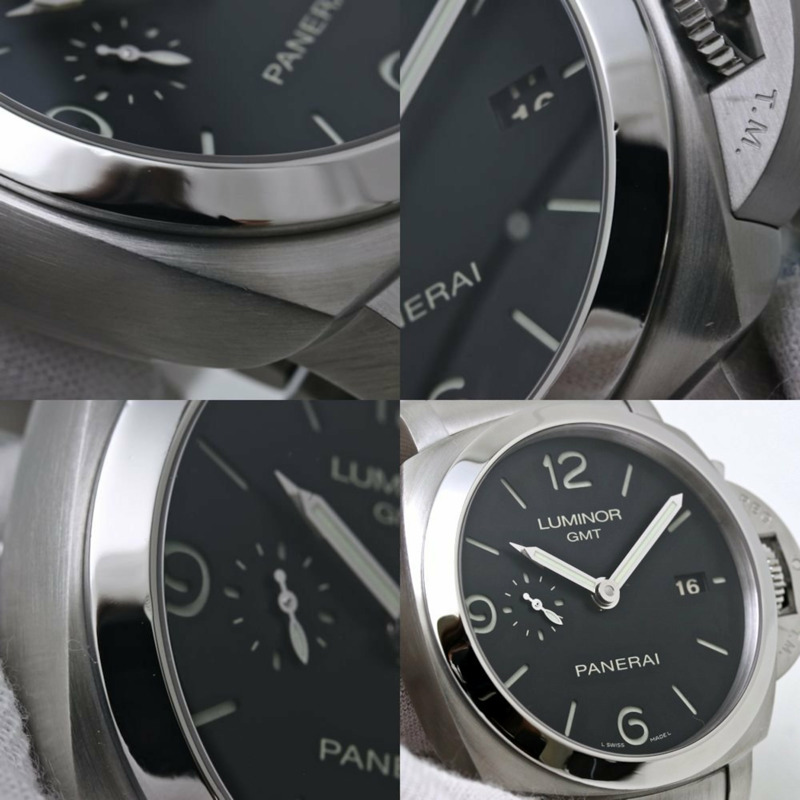 沛納海 Luminor 1950 3 日動力保存 GMT PAM00329 男士腕錶，不鏽鋼材質，40179-5