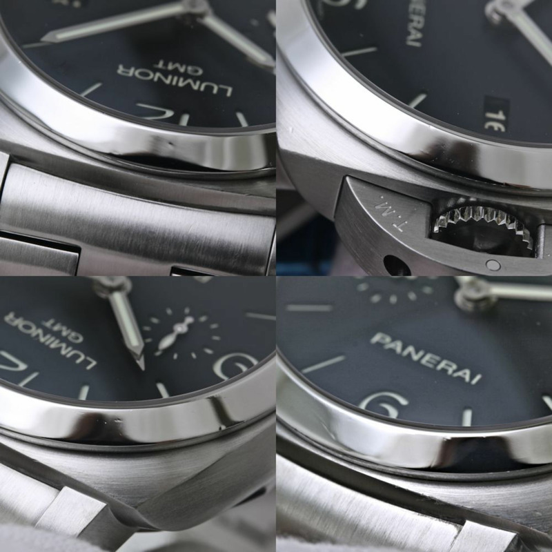沛納海 Luminor 1950 3 日動力保存 GMT PAM00329 男士腕錶，不鏽鋼材質，40179-6
