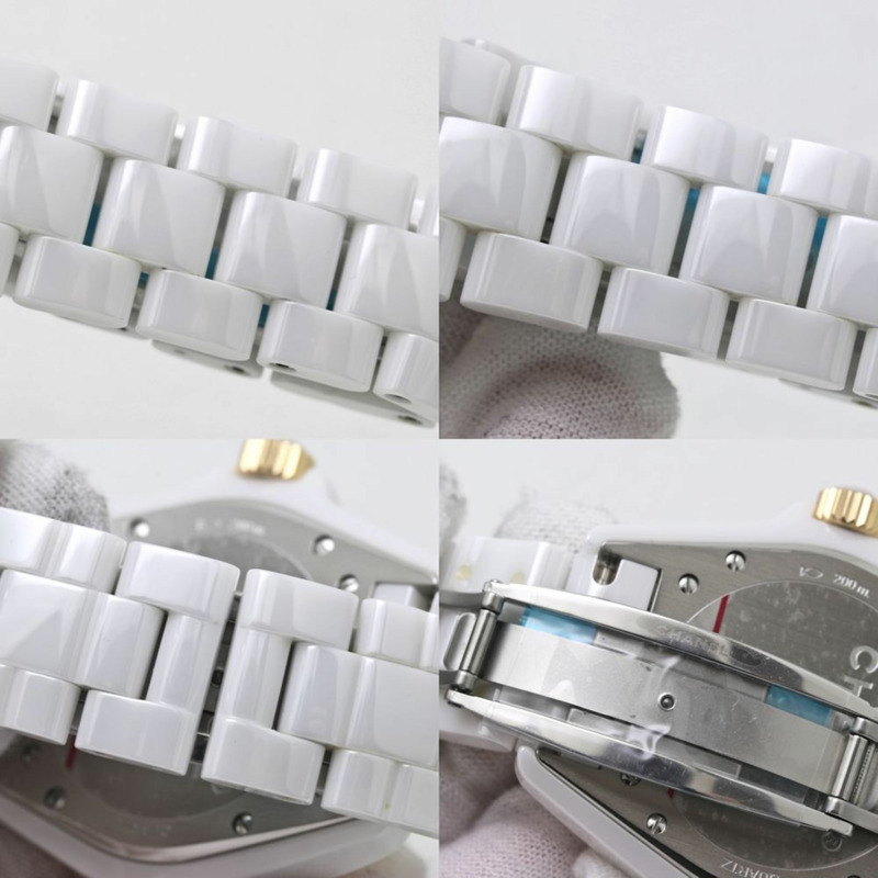 香奈兒 J12 白色陶瓷腕錶，鑲嵌 11 顆鑽石，配 PG 錶圈 (H2180) - 男士腕錶，18K 金 (40180)-7