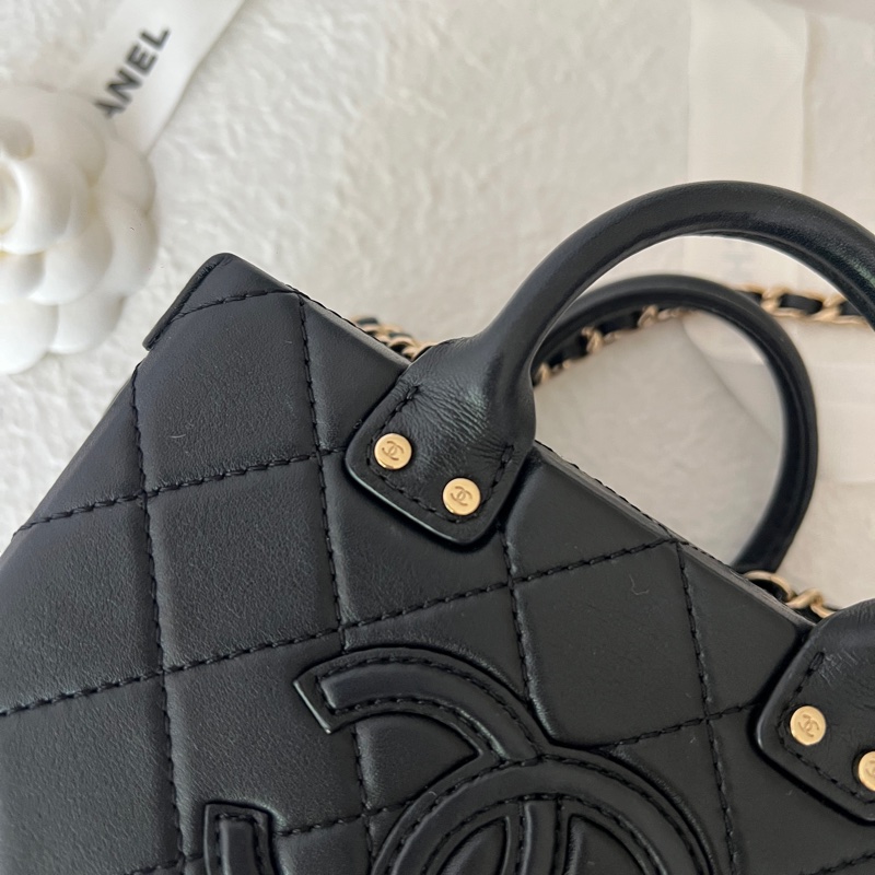 半價折扣 Chanel vanity case 空姐包 大logo 盒子包-8